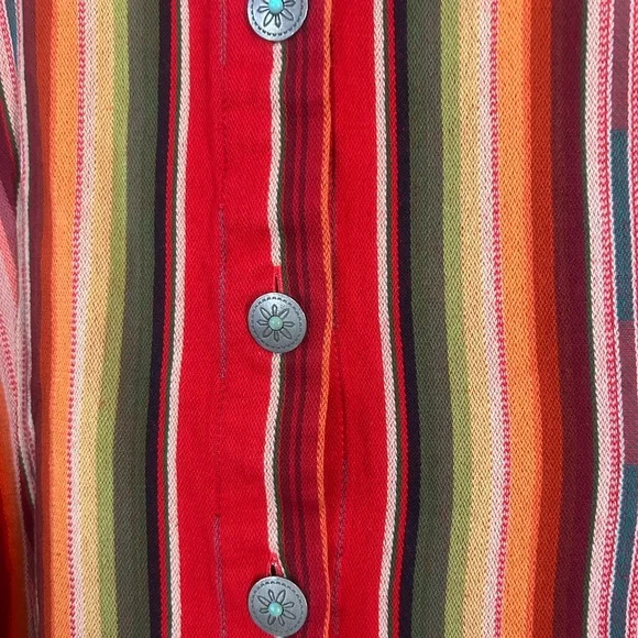 Silverado Western wear womens button-down Concho buttons made in the USA 100% - Picture 3 of 12